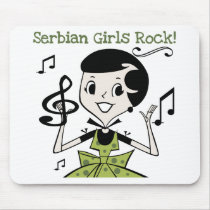 Serbian Girls Rock mousepads