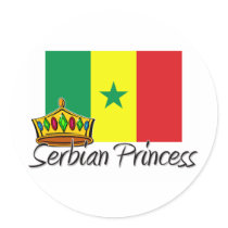 Serbian Princess stickers by flagshirt Serbian Princess stickers