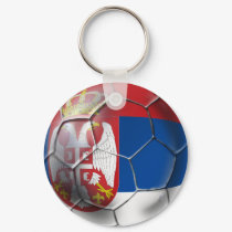 Serbian soccer ball for all lovers of Srbija keychains