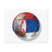Serbian soccer ball for all lovers of Srbija postcards