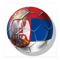 Serbian soccer ball for all lovers of Srbija posters by SoccerJersey Serbian soccer ball for all lovers of Srbija posters