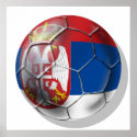 Serbian soccer ball for all lovers of Srbija print