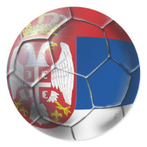 Serbian soccer ball for all lovers of Srbija stickers