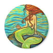 "Serena by the Sea" Mermaid magnets