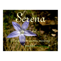Serena girls name gift posters by Girlsnames Serena girls name gift posters