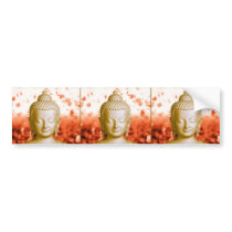Serene Buddha bumper sticker