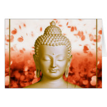 Serene Buddha greeting card cards