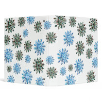 Serene & Dark Snowflakes Binder
