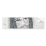 Serene Jesus Bumper Stickers