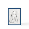 Serene Kitty Blank Note Card