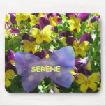 Serene Pansies Mousepad