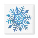 Serene Snowflake Magnets by Azodnem Serene Snowflake Magnets
