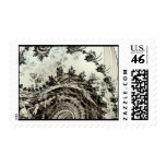 Serene Spirals Postage Stamp