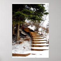 Serene Stairway Posters