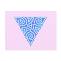 Serene Triangle Knot Postcard postcards