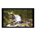 Serene Waterfall Poster - High Tatras Slovakia posters by art_prints_posters Serene Waterfall Poster - High Tatras Slovakia posters