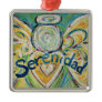 Serenidad Inspirational Angel Word Ornament
