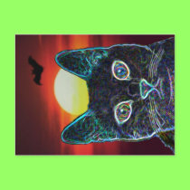 Serenity as Black Cat postcards
