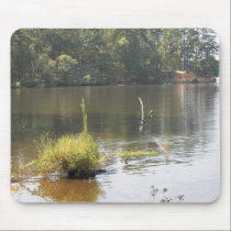 Serenity by the lake shore mousepads
