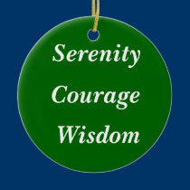 Serenity, Courage, Wisdom ornaments