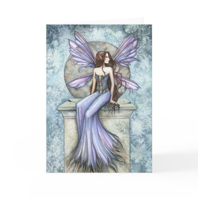 Serenity Fairy Greeting Card by Molly Harrison by robmolily
