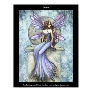 Serenity Fairy Poster by Molly Harrison print