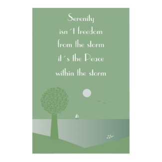 Serenity - peace within the storm poster print