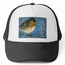 SERENITY PRAYER AND JUNCO ARTWORK HAT