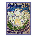 Serenity Prayer Angel Painting Art Postcards postcards