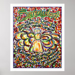Serenity Prayer Angel Poster (White Edge)