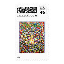 Serenity Prayer Angel (Spanish Text) Stamp