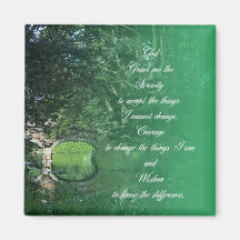 Serenity Prayer Bridge Refrigerator Magnets