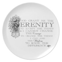 Serenity Prayer Dinner Plates