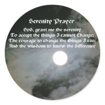 Serenity Prayer Full Moon Affirmations Sticker