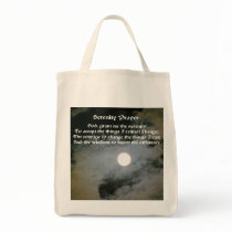 Serenity Prayer Full Moon Affirmations Tote Bag