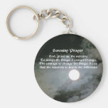 Serenity Prayer Full Moon Inspirational Keychain