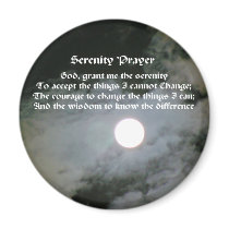 Serenity Prayer Full Moon Magnet