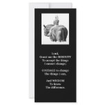 SERENITY PRAYER:GIRL:HORSE:PENCIL ART:RACK CARD
