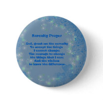 Serenity Prayer Hearts Affirmations Button Pin