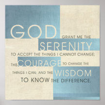 Serenity Prayer II Posters
