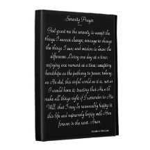 Serenity Prayer iPad Folio iPad Folio Cases