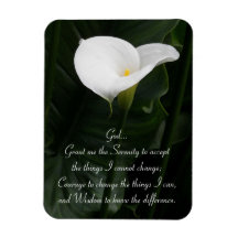 Serenity Prayer Lily Magnet