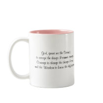 Serenity Prayer Mug with Beta Fish