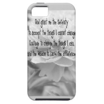 Serenity Prayer Peony iPhone 5 Case