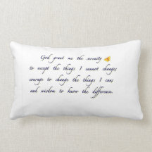 Serenity prayer Pillow