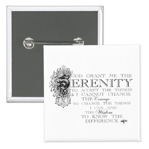 Serenity Prayer Pins