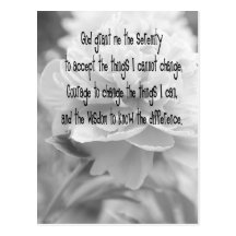 Serenity Prayer Post Card