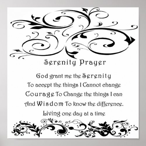 Serenity Prayer print