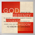 Serenity Prayer Poster