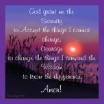 Serenity Prayer Poster posters